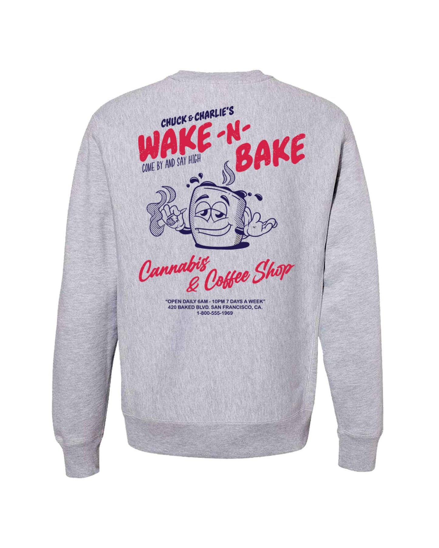 Wake-N-Bake Heavyweight Crew Sweatshirt